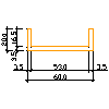 Modern Gypsum Sp. z o.o.  - Module gypsum C-60 - View dwg