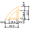 Modern Gypsum Sp. z o.o.  - Moduł gipsowy K-L - widok dwg