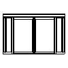 Besam  - The four-RD4 revolving door Frame 36 - Front view dwg