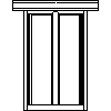 Besam  - The four-RD4 revolving door 18F - Side view dwg