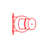 Fabryka Ceramiki Budowlanej Wacław Jopek Sp. z o.o. - Exhaust ventilation - chimney 6-piece - Front view dwg