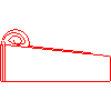 Fabryka Ceramiki Budowlanej Wacław Jopek Sp. z o.o. - Angle ridge roof fencing initial GD24 - Side view dwg