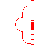 Fabryka Ceramiki Budowlanej Wacław Jopek Sp. z o.o. - Closing gander ZGD38B - Front view dwg