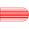 Fabryka Ceramiki Budowlanej Wacław Jopek Sp. z o.o. - Tile on the order blank wavy - Projection dwg