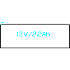 D+H Mechatronic AG - Battery for central RZN Akku12V2.2Ah.Typ 2 - View from the right dwg