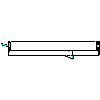 D+H Mechatronic AG - The drive door DDS 50/500 - Rear view dwg