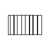 ZPB KNURÓW - Large rectangular pot - Side view dwg