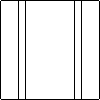 ZPB KNURÓW - Element "U" - Front view dwg