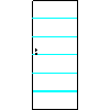 POL-SKONE Sp. z o.o. - Interior doors VERSION 00 Size 80 - Front view dwg