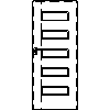 INVADO Sp. z o.o. - Doors Gemini 1 Size 80 - Front view dwg