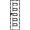 INVADO Sp. z o.o. - Doors Gemini 1 Size 60 - Front view dwg