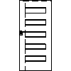 INVADO Sp. z o.o. - Drzwi Gemini 1 Rozmiar 90 - widok z przodu dwg