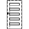 INVADO Sp. z o.o. - Doors Gemini 1 Size 100 - Front view dwg