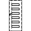 INVADO Sp. z o.o. - Doors Virgo 1 Size 80 - Front view dwg