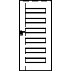 INVADO Sp. z o.o. - Doors Virgo 1 Size 90 - Front view dwg