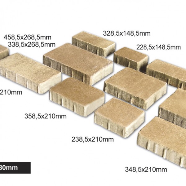 Bruk-Bet Sp. z o.o. - Paving slabs  of 8 cm PROSPECT - PROMENADA 1