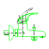 Armatura Kraków S.A. - Onkys bath mixer (514-010-00) - Side view dwg