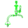 Armatura Kraków S.A. - Bath mixer standing (385-120-00) - Side view dwg