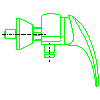 Armatura Kraków S.A. - Amethyst Shower mixer (406-010-00) - Side view dwg