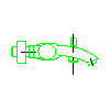 Armatura Kraków S.A. - Diamond bath mixer (4104-010-00) - Side view dwg