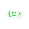 Armatura Kraków S.A. - Diamond Shower mixer (4106-010-00) - Side view dwg