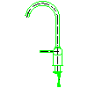 Armatura Kraków S.A. - Diamond Sink mixer (4103-915-00) - Side view dwg