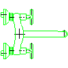 Armatura Kraków S.A. - Symetric Sink Wall (340-910-00) - Projection dwg