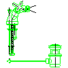 Armatura Kraków S.A. - Symetric Bidet mixer (347-015-00) - Side view dwg