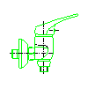 Armatura Kraków S.A. - Calcite Shower mixer Wall (536-010-00) - Side view dwg