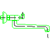 Armatura Kraków S.A. - Harmonic Sink Wall (340-920-00) - Side view dwg