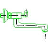 Armatura Kraków S.A. - Harmonic washbasin Wall (340-820-00) - Side view dwg