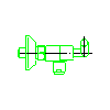 Armatura Kraków S.A. - Harmonic Shower mixer (346-020-00) - Side view dwg