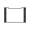 Bruk-Bet Sp. z o.o. - Pustak szalunkowy 50x36,5x25 cm 2 - przekrój 1 dwg