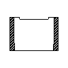 Bruk-Bet Sp. z o.o. - Pustak szalunkowy 50x36,5x25 cm 1 - przekrój 1 dwg