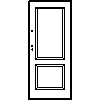 POL-SKONE Sp. z o.o. - Entrance doors INTERIOR 02 Size 80 - View dwg