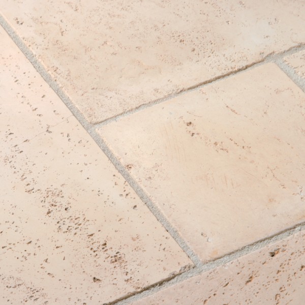 Bruk-Bet Sp. z o.o. - Block staircase Travertine 50x40x15cm - 90 degree. - Cream prowansalii