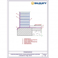 Grupa SILIKATY Sp. z o.o. - Diaphragm wall - Placing on the footing SILIKAT F gr. 50cm dwg