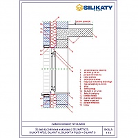 Grupa SILIKATY Sp. z o.o. - Diaphragm wall - Fixing windows in the wall thickness slit. 25 + 12 + 12 dwg