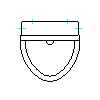 Duravit AG - 082135 Urinals 330 x 350 mm - Projection dwg