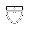 Duravit AG - 082235 Urinals 330 x 350 mm - Projection dwg