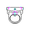 Duravit AG - 081937 Urinals 380 x 385 mm - Projection dwg