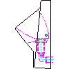 Duravit AG - 081836  urinal 380 x 350 mm - Side dwg