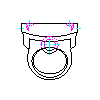 Duravit AG - 082037 Urinals 380 x 385 mm - Projection dwg