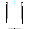 Duravit AG - 085714 pedestal 205 x 320 mm - Projection dwg