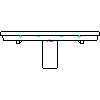 Duravit Polska Sp. z o. o. - 049112 Umywalka 1200 x 505 mm - przód 1 dwg