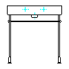 Duravit AG - 045480 basin 800 x 470 mm - Front 1 dwg