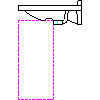 Duravit Polska Sp. z o. o. - 030960 Umywalka 600 x 545 mm - bok dwg