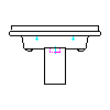 Duravit AG - 030970 basin 700 x 545 mm - Front dwg