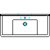 Duravit Polska Sp. z o. o. - 030410 Umywalka meblowa 1050 x 485 mm - rzut dwg