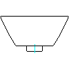 Duravit Polska Sp. z o. o. - 040833 Umywalka stawiana - przód dwg